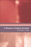 Cover: A Glossary of English Grammar - Edinburgh University Press
