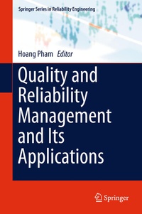 Enlarge image Cover: Quality and Reliability Management and Its Applications - Springer