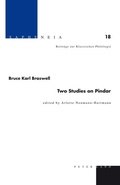 Cover: Two Studies on Pindar - Peter Lang Verlag