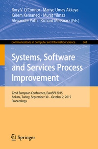 Enlarge image Cover: Systems, Software and Services Process Improvement - Springer