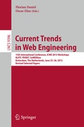 Cover: Current Trends in Web Engineering - Springer