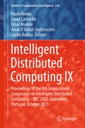 Cover: Intelligent Distributed Computing IX - Springer