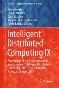 Enlarge image Cover: Intelligent Distributed Computing IX - Springer