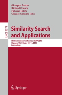 Enlarge image Cover: Similarity Search and Applications - Springer