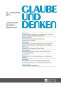 Cover: Glaube und Denken - Peter Lang Verlag