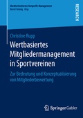 Cover: Wertbasiertes Mitgliedermanagement in Sportvereinen - Springer Gabler