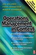 Cover: Operations Management in Context - Butterworth-Heinemann