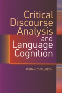 Enlarge image Cover: Critical Discourse Analysis and Language Cognition - Edinburgh University Press