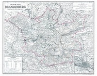 Abbildung von: Hist. Karte: Provinz Brandenburg 1863 (plano) - Verlag Rockstuhl