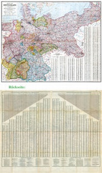 Abbildung von: General-Karte Deutsches Reich - Deutschland, 1910 - Verlag Rockstuhl