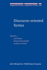 Enlarge image Cover: Discourse-oriented Syntax - John Benjamins Publishing Co
