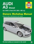 Cover: Audi A3 Diesel (Apr 08 - Sept 12) Haynes Repair Manual - J H Haynes & Co Ltd