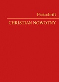 Cover: Festschrift Christian Nowotny - Manz