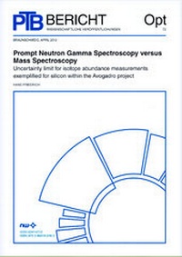 Enlarge image Cover: Prompt Neutron Gamma Spectroscopy versus Mass Spectroscopy - Fachverlag NW in Carl Ed. Schünemann KG