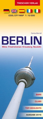 Abbildung von: Berlin Stadtplan - Mitte, Friedrichshain, Kreuzberg, Neukölln - TRESCHER
