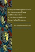 Cover: Principles of Proper Conduct for Supranational,State and Private Actors in the EU - Intersentia Publishers