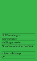 Cover: >Ich w&uuml;nschte ein B&uuml;rger zu sein< - Suhrkamp