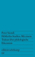 Cover: H&ouml;lderlin-Studien - Suhrkamp