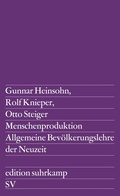 Cover: Menschenproduktion - Suhrkamp