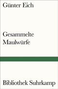 Cover: Gesammelte Maulw&uuml;rfe - Suhrkamp