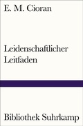 Cover: Leidenschaftlicher Leitfaden - Suhrkamp