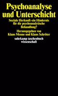 Cover: Psychoanalyse und Unterschicht - Suhrkamp