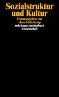 Cover: Sozialstruktur und Kultur - Suhrkamp