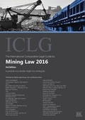 Cover: The International Comparative Legal Guide to: Mining Law 2016 - Global Legal Group Ltd