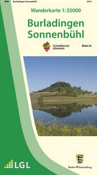 Abbildung von: Wanderkarte 1:35000 Burladingen Sonnenbühl - Landesamt für Geoinformation und Landentwicklung Baden-Württemberg (LGL)