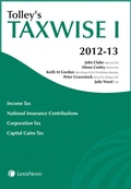 Cover: Tolley's Taxwise I 2012-13 - Tolley