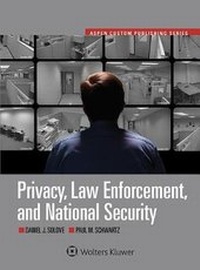 Abbildung von: Privacy, Law Enforcement and National Security - Aspen Publishers Inc.,U.S.
