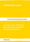 Cover: Verratenes Volk? - Theater der Zeit