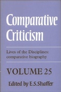 Cover: Comparative Criticism - Edinburgh University Press