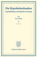 Cover: Die Hypothekenbanken. - Duncker & Humblot