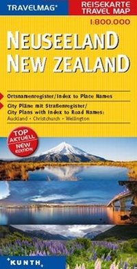 Abbildung von: KUNTH Reisekarte Neuseeland 1:800000 - Kunth Verlag