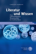 Cover: Literatur und Wissen - Universit&auml;tsverlag Winter