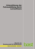Cover: Unterst&uuml;tzung der Fahrausbildung durch Lernsoftware - Fachverlag NW in Carl Ed. Sch&uuml;nemann KG