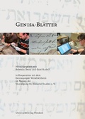 Cover: Genisa-Bl&auml;tter I - Universit&auml;tsverlag Potsdam