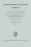 Cover: Literaturwissenschaftliches Jahrbuch. - Duncker & Humblot
