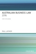 Cover: Australian Business Law 2016 - OUP Australia and New Zealand