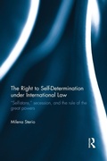 Cover: The Right to Self-determination Under International Law - Routledge
