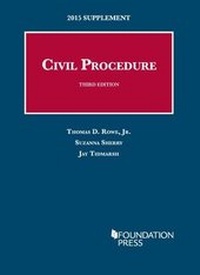 Enlarge image Cover: Civil Procedure: Supplement - West Academic Press
