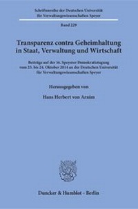 Abbildung von: Transparenz contra Geheimhaltung in Staat, Verwaltung und Wirtschaft. - fibre