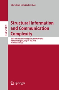 Enlarge image Cover: Structural Information and Communication Complexity - Springer