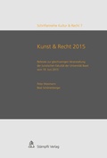 Cover: Kunst & Recht 2015 / Art & Law 2015 - St&auml;mpfli Verlag AG