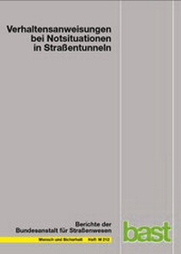Abbildung von: Verhaltensweisen bei Notsituationen in Straßentunneln - Fachverlag NW in Carl Ed. Schünemann KG