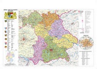 Abbildung von: Bayern politisch mit Postleitzahlen - Stiefel Eurocart