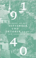 Cover: Wangen am See . September und Oktober 1940 . Ein Gedenken - Hegau-Geschichtsverein
