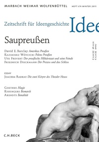 Abbildung von: Zeitschrift für Ideengeschichte Heft V/4 Winter 2011 - C.H.BECK
