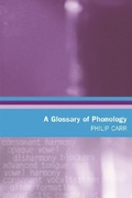 Cover: A Glossary of Phonology - Edinburgh University Press